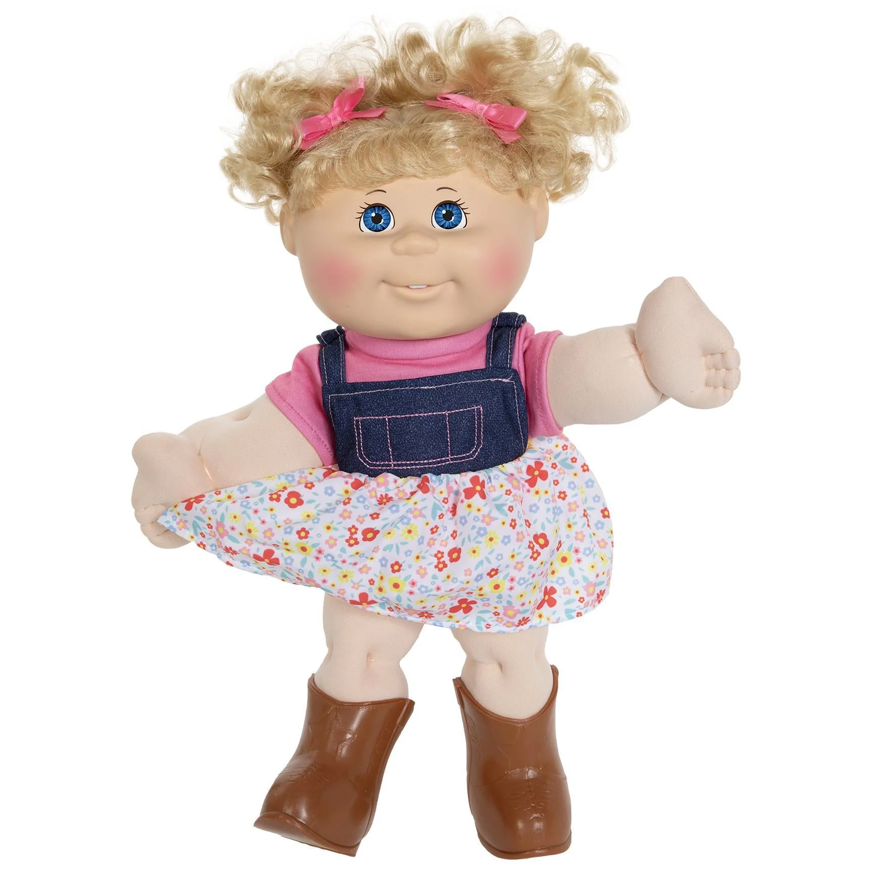 14" Girl Farm Overall Skirt LGT BLU BLO