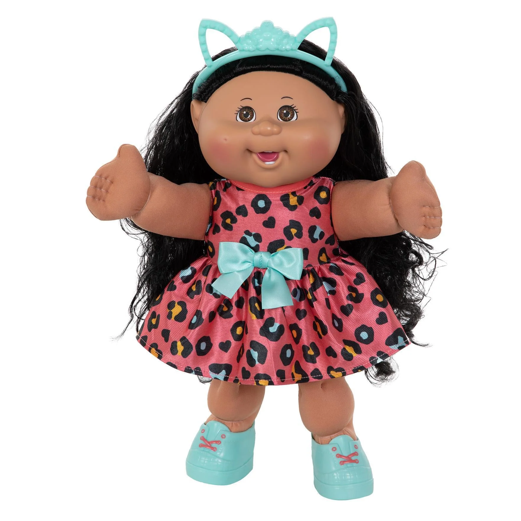 14" Girl Kitty MED BRO BLK