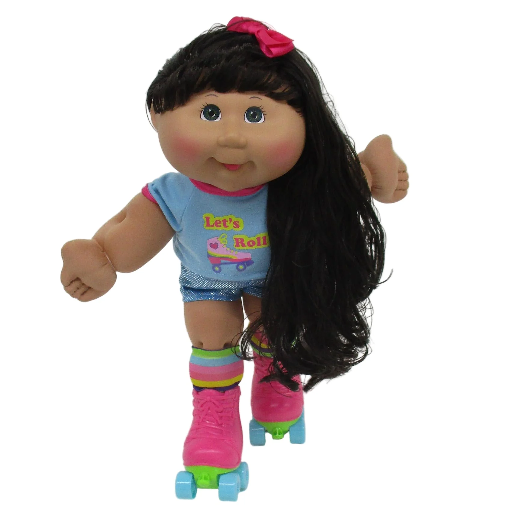14" Girl Roller Skate MED HAZ BLA