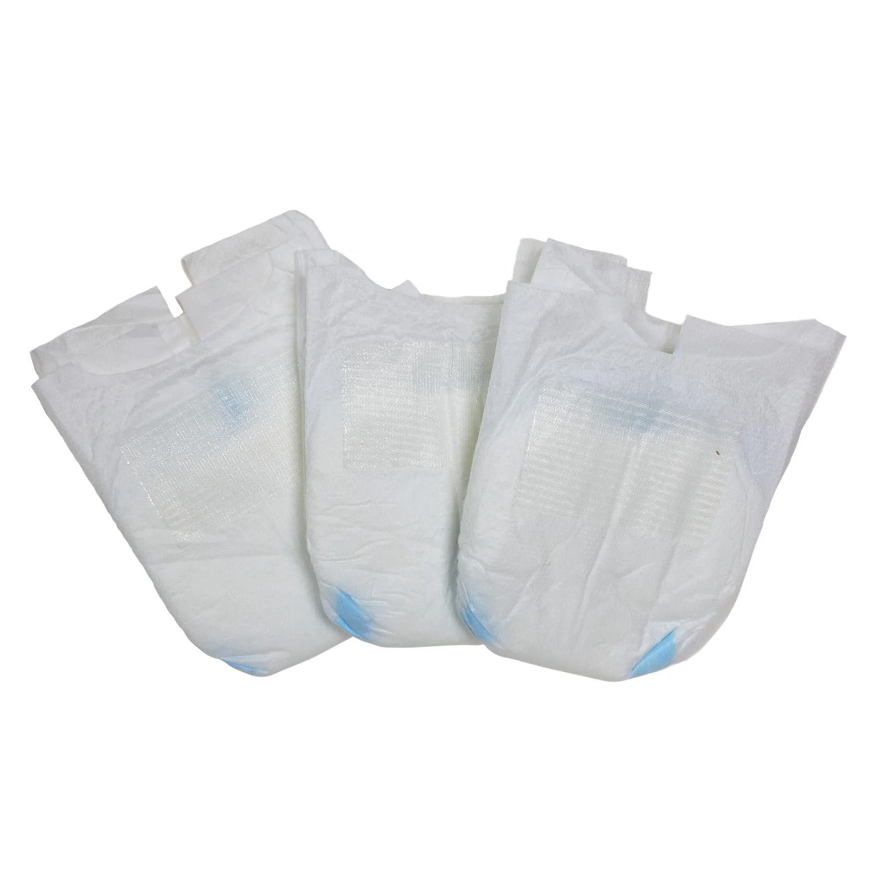 BLC Z01 3-Pack White Diapers (blue liner)  fits 12" 14" & Lullaby